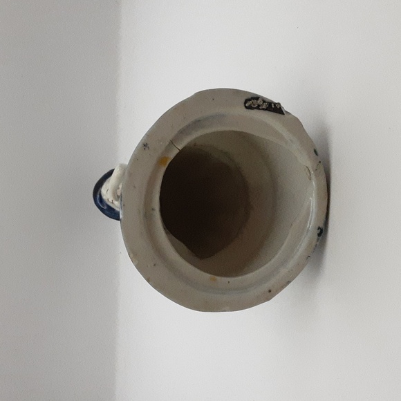 Vintage Porcelain Blue & White Lady 8.5" - Picture 6 of 10